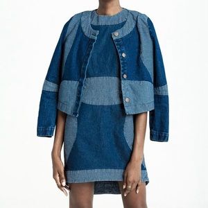 Carleen Denim Patchwork Dress